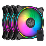 Kit Argb Cooler Master Masterfan Mf120 Halo 120 Mm X3 Control Led Preto