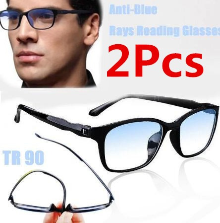 2pcs Gafas Anti-luz Azul Grado De Lectura/resto Computadora
