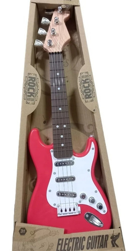 Guitarra De Juguete 4 Cuerdas Estilo Rock Para Niños Niñas