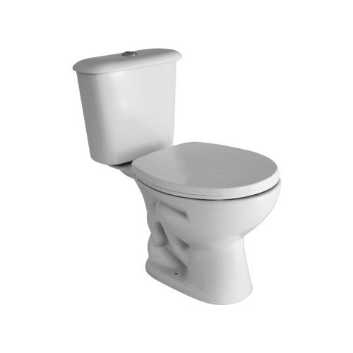 Set Combo Baño Inodoro Ferrum, Deposito Apoyar Y Tapa Blanco