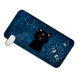 Mouse Pad Grande Gato Gatinho Lua Wicca Witch 60x30 Presente