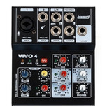 Consola Mixer Lexsen Vivo 4 Usb Phantom