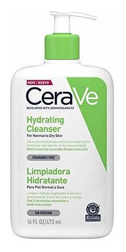 Cerave Limpiadora Hidratante Para Piel Normal A Seca 473ml