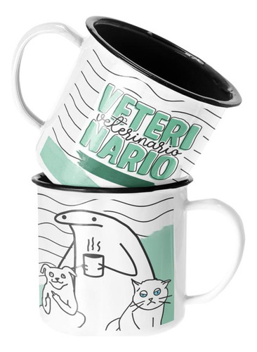 Taza Enlozada Lechera Veterinario Regalo Veterinario Hombre