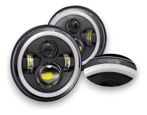 Juego De Faros Opticas Led 7 Pulgadas Chevrolet Universales