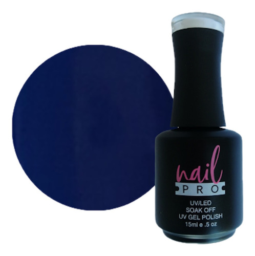 Gel Color Azul Oscuro Esmaltado Permanente Nail Profesional