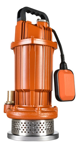 Bomba Sumergible De Agua Sucia P/pozo 1hp Oakland Qdx6-18 Color Naranja