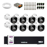 Kit Cameras Intelbras, 8 Full Color, Dvr 8 Canais, C/hd 1tb