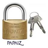 Cadeado Papaiz 70mm Chave Tetra Crt 70 C/ 2 Chaves