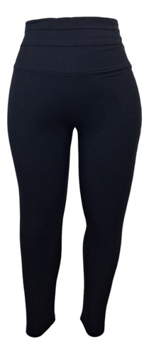 Leggings Mayon Negro Licra Curvy Tallas Extras Mujer Gloria