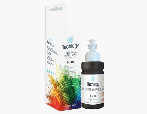 Tinta Techlogy Compatible Epson T504 L4150 L4160 L6161 Negra