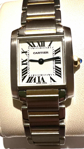 Reloj Cartier Tank Francaise Acero/oro Cuarzo De Dama (2384)