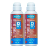 2x Suplemento Líquido Upgrade Energy Mct 250ml - Equaliv Sabor Sem Sabor