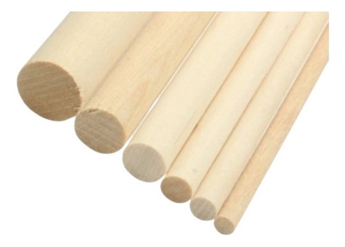 Varillas De Madera De 10mm X 1mt