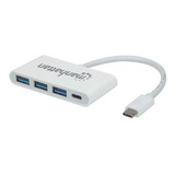 Concentrador Hub Usb-c Manhattan 163552 3x Usb + 1x Usb-c