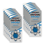 72 Pilhas Baterias 675 Rayovac Implant Coclear Pr44