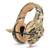 Auriculares Gamer Inalámbricos Onikuma Gamer K1-b K1 Camouflage Yellow