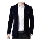 Chamarra De Terciopelo Dorado Para Hombre, Blazer, Baile De