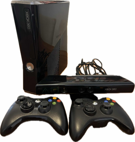 Xbox 360 250gb Original Não Destravado + Kinect +2 Controles