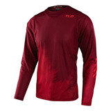 Polera De Bicicleta Skyline Air Ls Fades Burdeo Tld