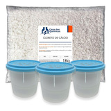 Cloreto De Cálcio Escamas 1 Kg + 3 Potes Anti Mofo