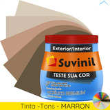 Teste De Cor Suvinil Lider - Tons Do Marrom 200ml