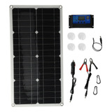 Placa De Carga Solar, Panel De 100 W, Controlador Fotovoltai