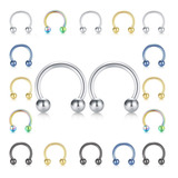 2 Argollas Bull Bcr Piercing Aros Acero Quirurgico Ideal Septum  Tragus Helix Oreja Cartilago Calidad Premium