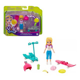 Polly Pocket Pasea En Su Monopatín - Original Mattel