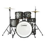 Bateria Rmv Scorpion Bumbo 20  Cor Grafite Com Pratos