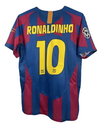 Camiseta Barça Retro 2005/2006 Ronaldinho Playera