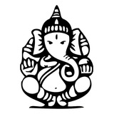 Vinilo Decorativo Elefante Buda