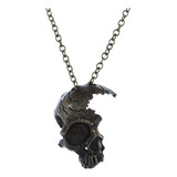 Collar Con Colgante De Calavera Punk Para Hombre, Estilo Gót