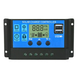 Controlador De Carga Solar 100a Con Puerto Usb Dual 12v/24v,