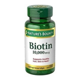 Biotina 10.000mcg Nature's Bounty 120 Cápsulas - Importada 