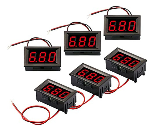Medidor Voltaje Digital Led Panel Dc 4.5-30v (6p)