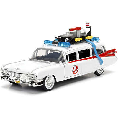 Jada Coleccionable Carro Cadillac Cazafantasmas Esc 1:24 Color Blanco | Meses sin interés