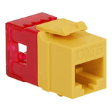 Módulo Keystone Jack Cat 6 Hd Amarillo Icc Ic1078f6yl