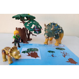A Playmobil 5234 Dinosaurio Triceratops Con Bebe Playlgh