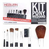 Kit Pinceles Pony Mediano 7 Pinceles Heburn