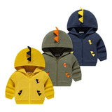 3pcs Primavera Y Otoño Nuevo Dinosaurio Niños Chaqueta