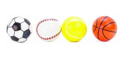 Pelota Para Perro Y Gato Goma Blanda Juguete Antiestres 7 Cm