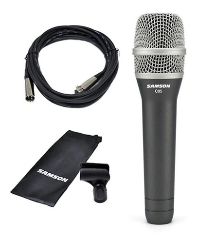 Microfono Samson Condencer C05 Cable Pipeta Funda P/ Coro