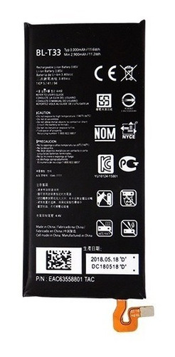 Bateria LG Q6 Prime M700 Bl-t33 Blt33 3000mah Pila Nueva