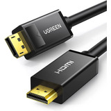 Ugreen Cable Displayport A Hdmi, 4k Uhd 3840x2160 @30hz Cabl