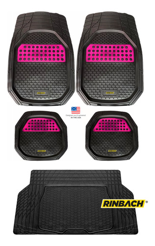 Kit Tapetes Charola Rosa + Cajuela Jeep Wrangler 1998