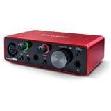 Placa De Sonido Focusrite Scarlett Solo 3 Gene Interface