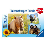 Puzzle Caballos - 3x49 Ravensburger