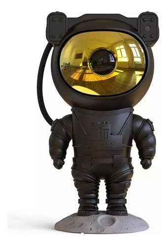 Astronauta Proyector Galaxia Estrellas Lámpara Luz. Negro