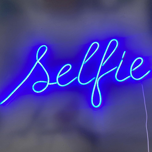 Placa Luminoso/letreiro Led Neon Selfie / Selfi